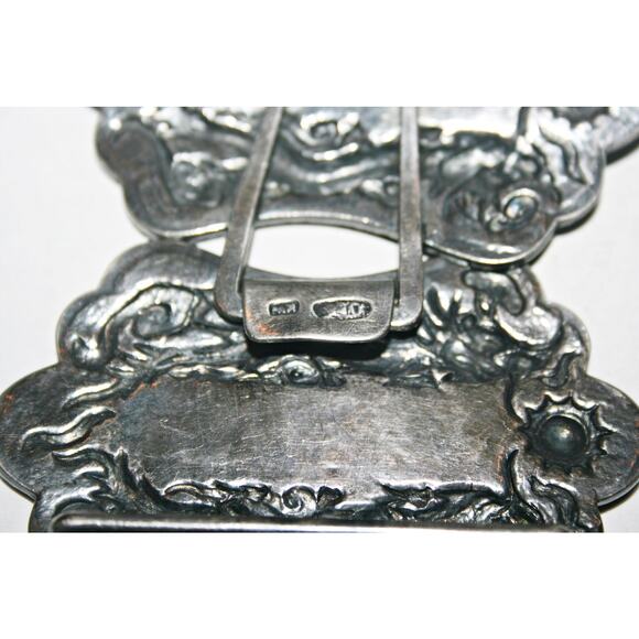 Vintage Chinese Silver Wedding Belt Buckle main image 5